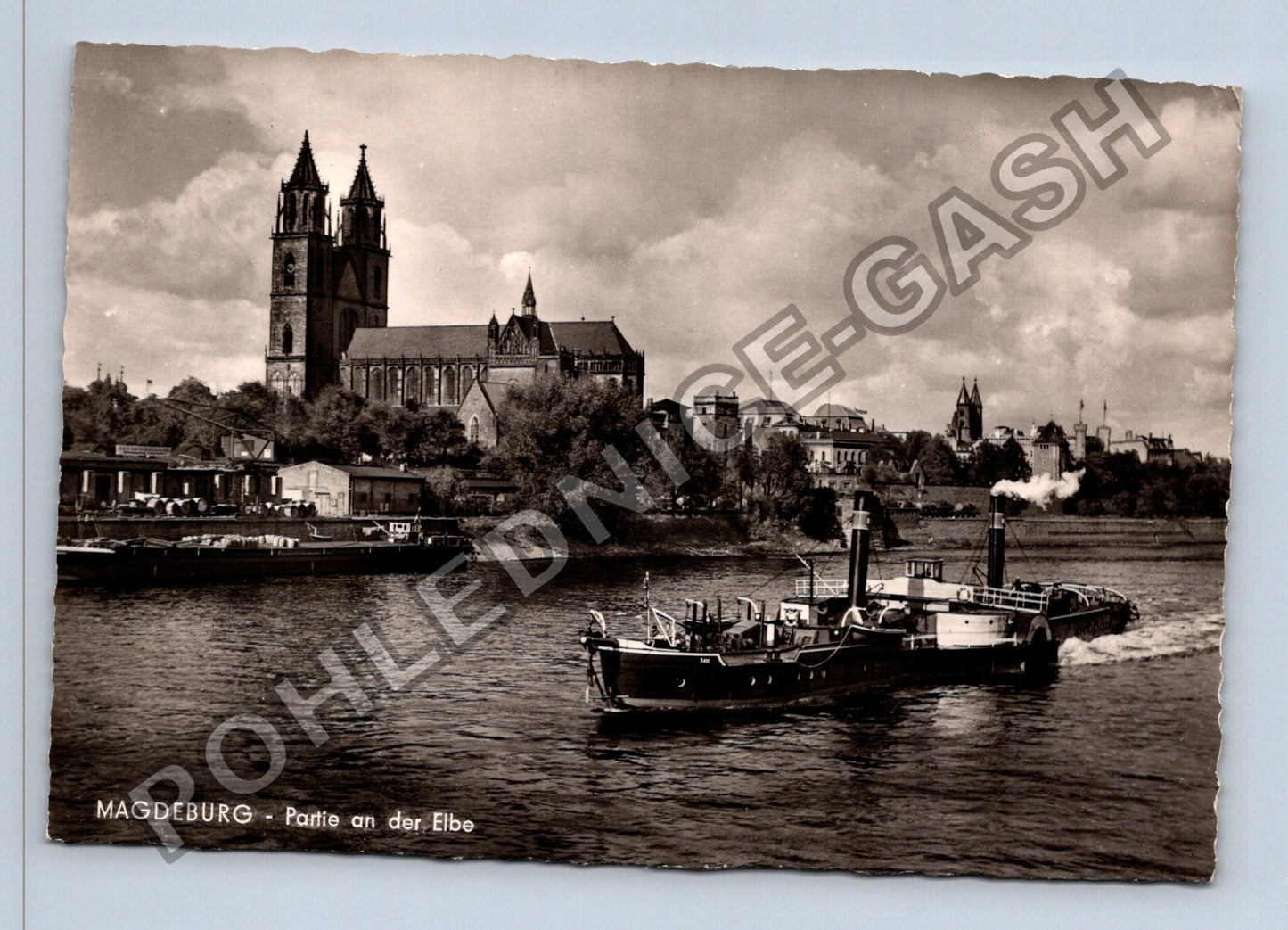Pohlednice Německo Magdeburg Partie an der Elbe 1962 (M39249)