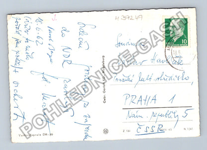 Pohlednice Německo Magdeburg Partie an der Elbe 1962 (M39249)