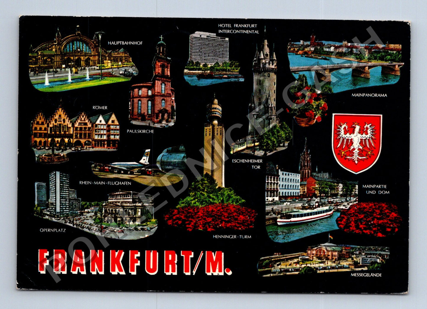 Pohlednice Německo Frankfurt nad Mohanem koláž motivů (M39263)