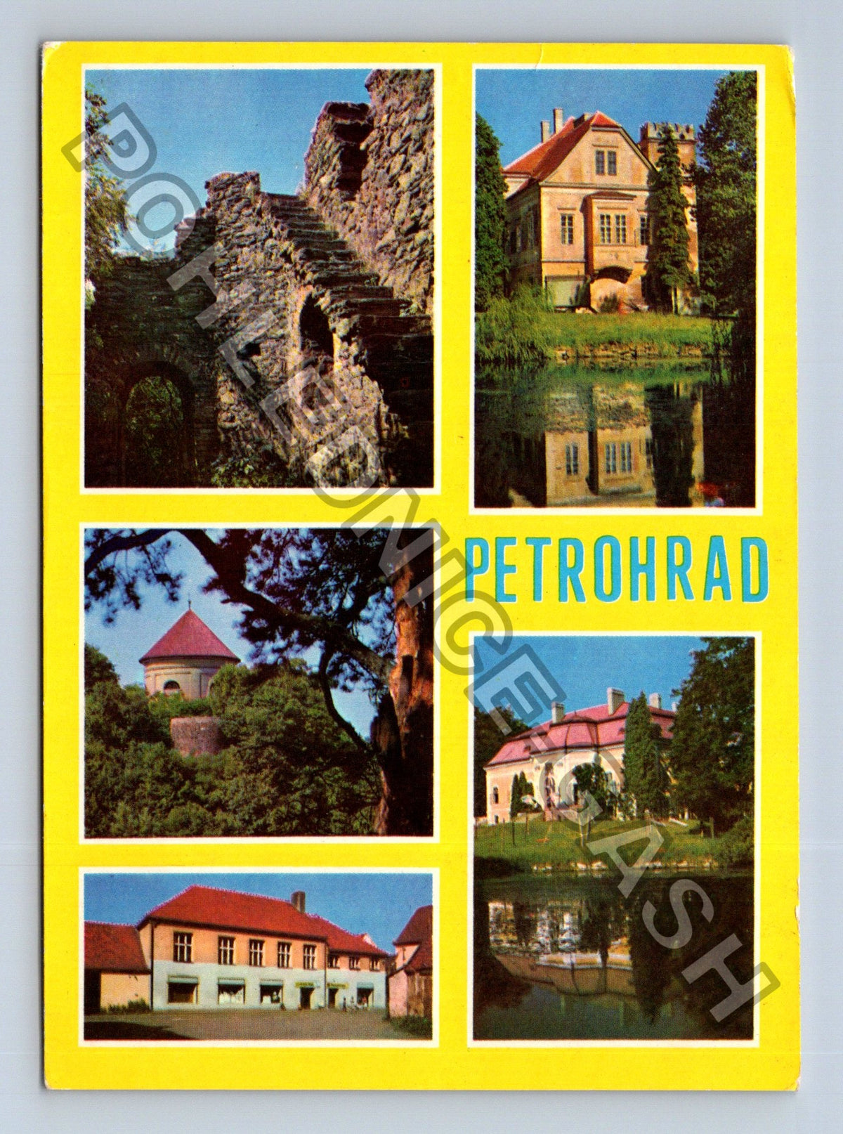 Pohlednice Petrohrad koláž zámek hrad (M39267)