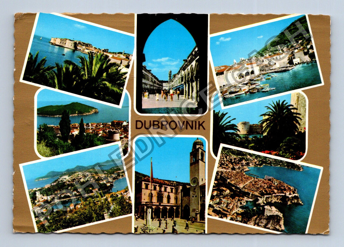 Pohlednice Chorvatsko Dubrovnik koláž motivů (M39269)