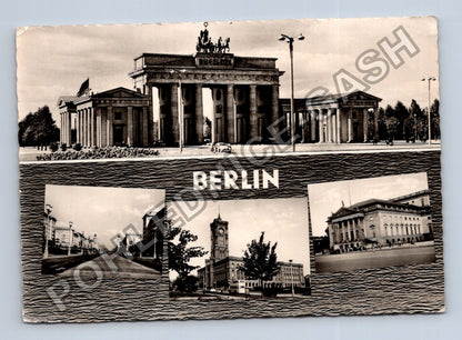 Pohlednice Německo Berlín Braniborská brána koláž 1961 (M39273)