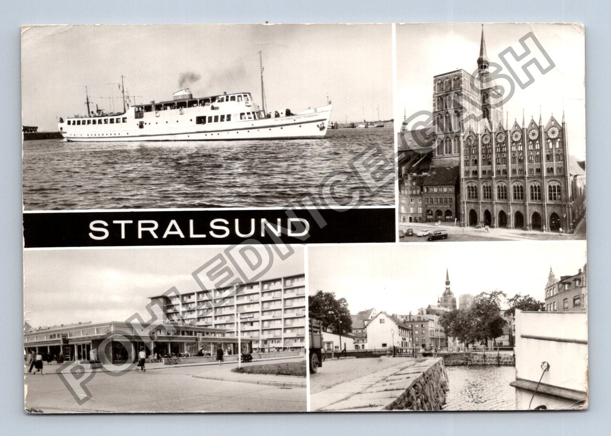 Pohlednice Německo Stralsund koláž motivů (M39277)