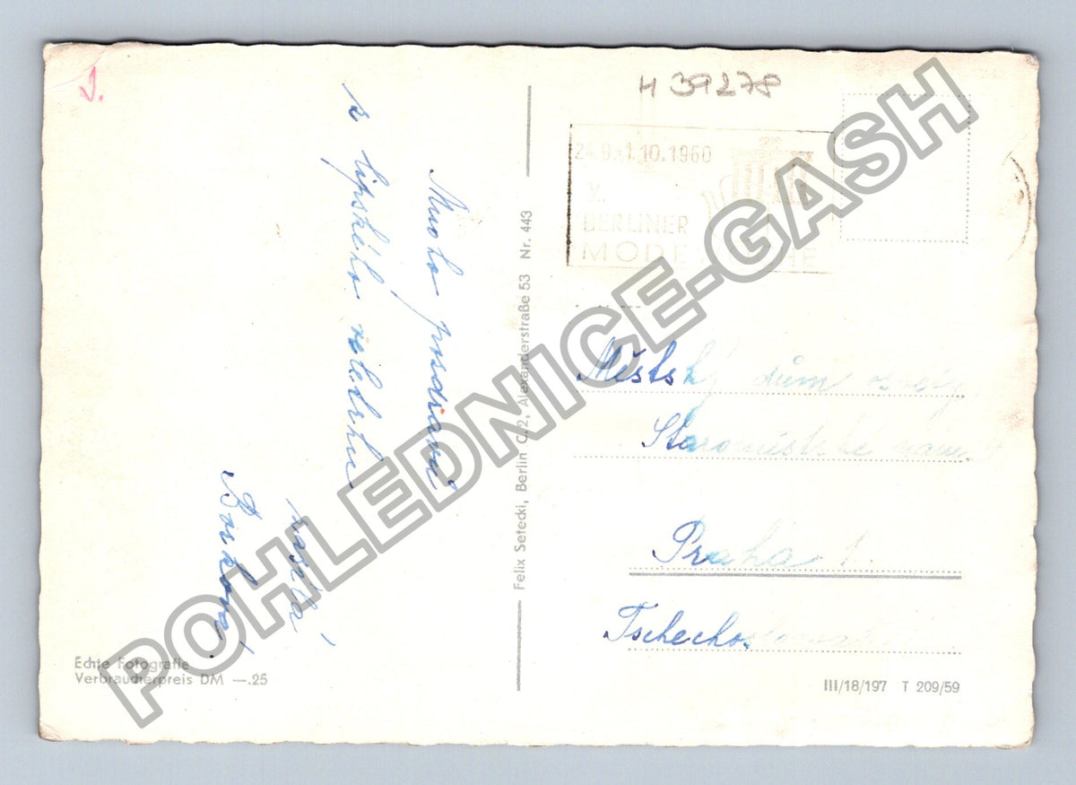 Pohlednice Německo Lipsko koláž motivů 1960 (M39278)