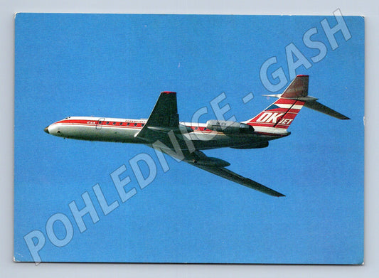 Pohlednice ČSA Tupolev TU-134A – letadlo (M3930)