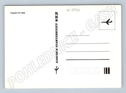 Pohlednice ČSA Tupolev TU-134A – letadlo (M3930)