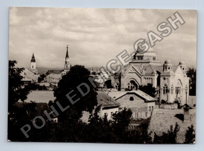 Pohlednice Lučenec synagoga kostely panorama (M39306)