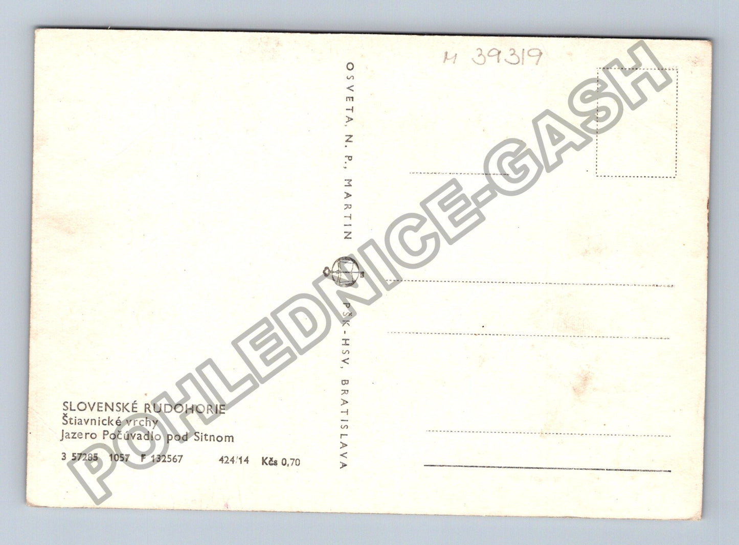 Pohlednice Slovenské Rudohorie Jazero Počúvadlo pod Sitnom (M39319)