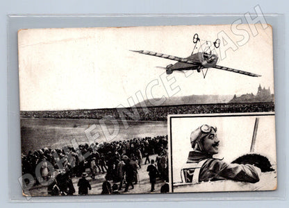 Pohlednice Pégoudův vzlet v Praze – letectví (M3932)