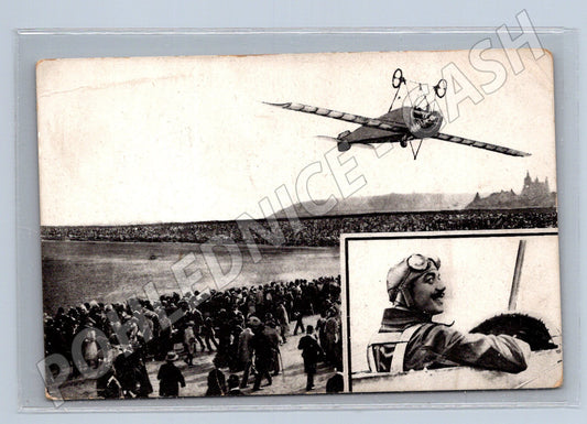 Pohlednice Pégoudův vzlet v Praze – letectví (M3932)