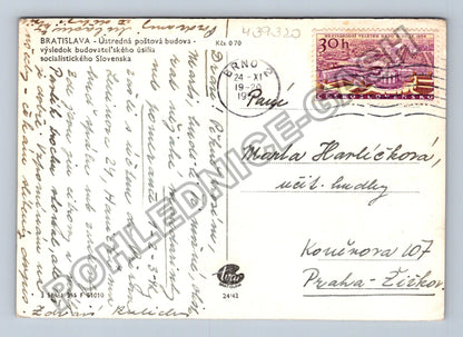 Pohlednice Bratislava Ústřední poštovní budova 1959 (M39320)