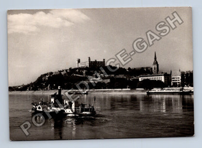 Pohlednice Slovensko Bratislava Pohľad z Petržalky remorkér (M39322)