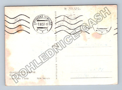 Pohlednice Slovensko Demänovské jaskyne Kamenné slnko 1959 (M39326)