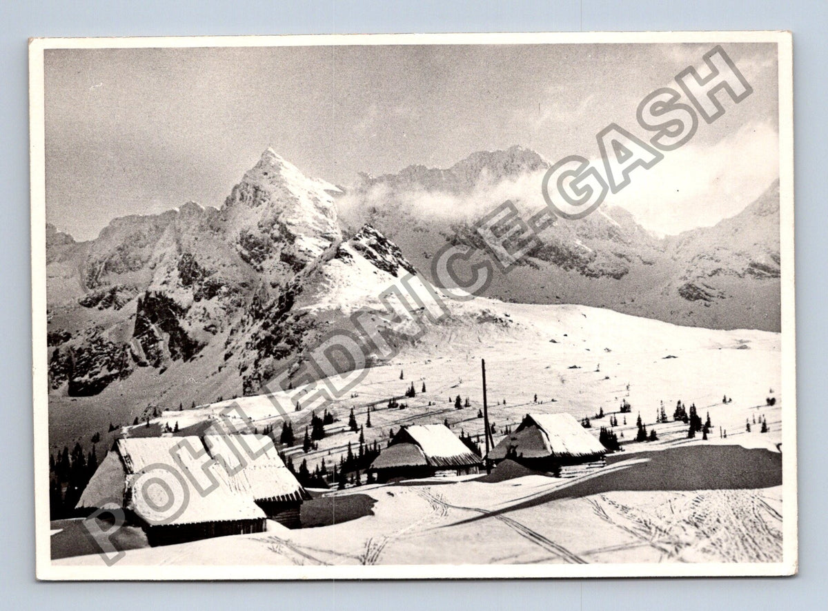 Pohlednice Polsko Tatry Hala Gąsienicowa v zimě (M39327)
