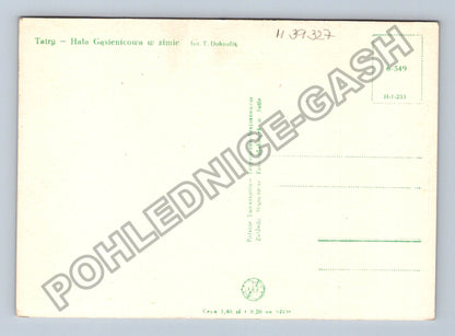 Pohlednice Polsko Tatry Hala Gąsienicowa v zimě (M39327)