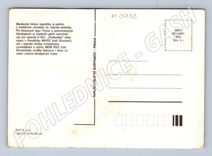 Pohlednice Z-50L – akrobatický letoun MHSZ (M3933)