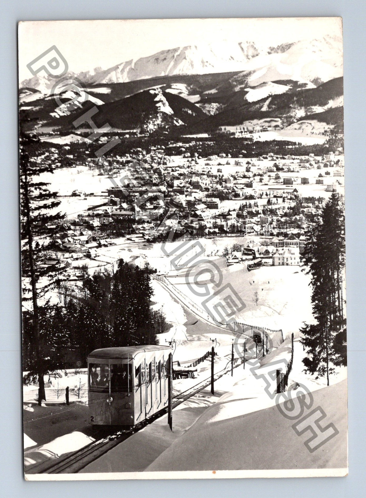 Pohlednice Polsko Zakopane kolej Gubalówka s výhledem (M39333)