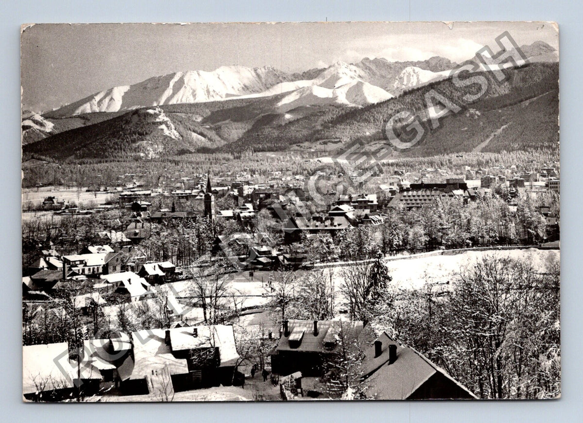 Pohlednice Polsko Zakopane zimní panorama Tater (M39334)