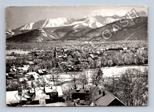 Pohlednice Polsko Zakopane zimní panorama Tater (M39334)