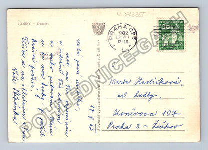 Pohlednice Pieniny Dunajec 1962 (M39335)