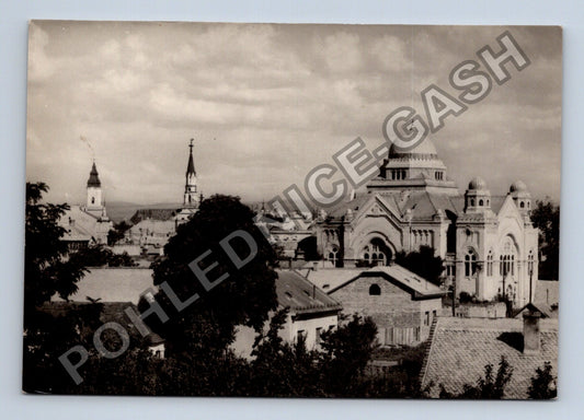Pohlednice Lučenec celkový pohled synagoga kostel (M39340)