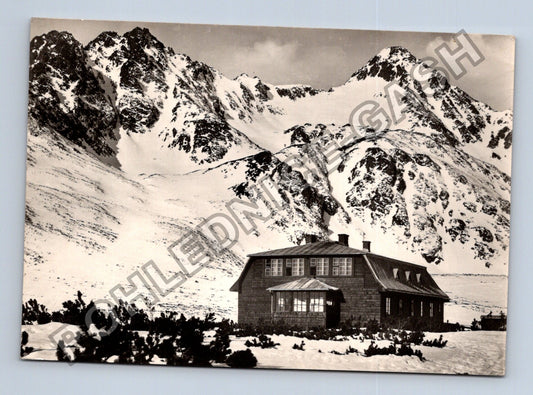 Pohlednice Slovensko Vysoké Tatry Kežmarská chata 1959 (M39353)