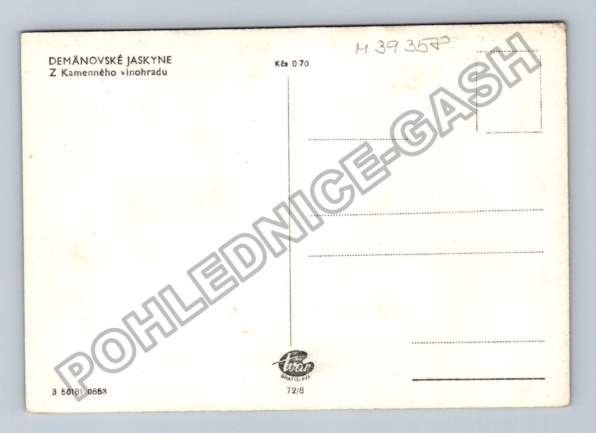 Pohlednice Demänovské jaskyne Z Kamenného vinohradu (M39358)