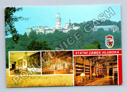 Pohlednice Hluboká nad Vltavou zámek interiéry 1989 (M39361)