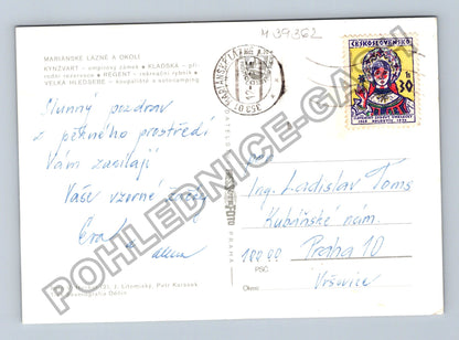 Pohlednice Mariánské Lázně zámek Kynžvart Velká Hleďsebe (M39362)