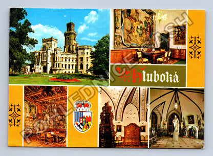 Pohlednice Hluboká nad Vltavou zámek interiér erb (M39363)
