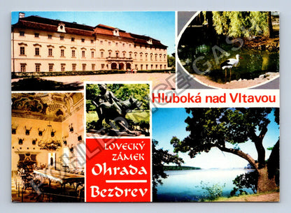 Pohlednice Hluboká nad Vltavou Lovecký zámek Ohrada (M39364)