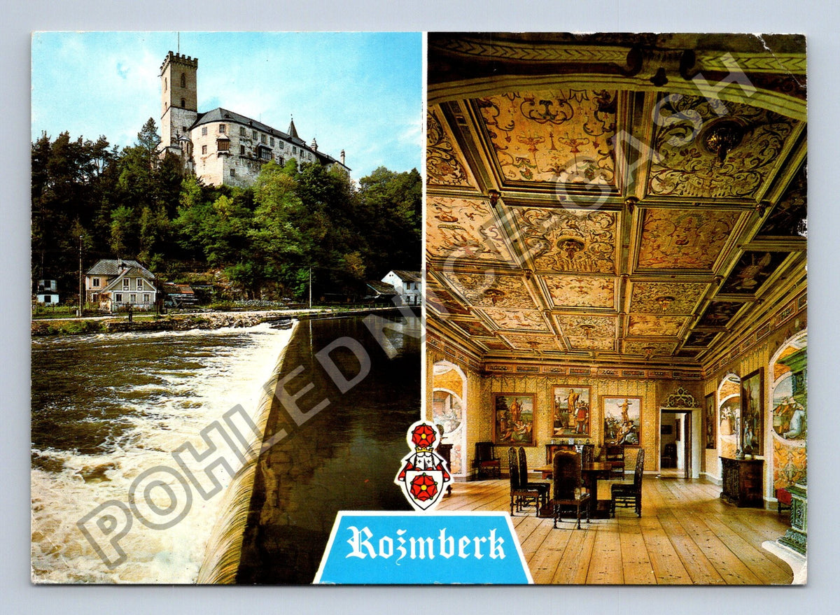 Pohlednice Rožmberk hrad interiér Vltava (M39366)