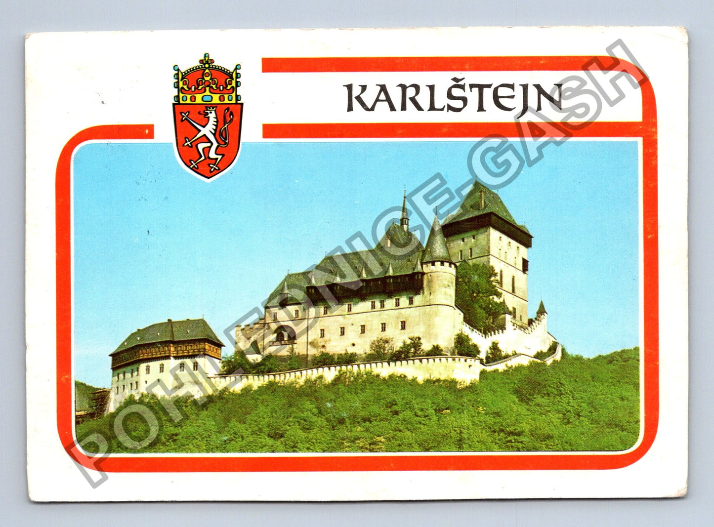 Pohlednice Karlštejn hrad znak 1981 (M39367)