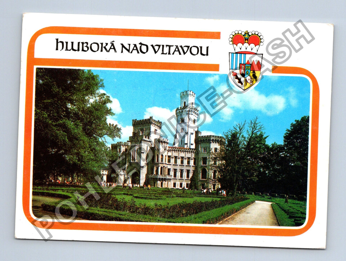 Pohlednice Hluboká nad Vltavou zámek 1988 (M39371)