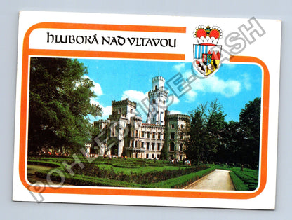 Pohlednice Hluboká nad Vltavou zámek 1988 (M39371)
