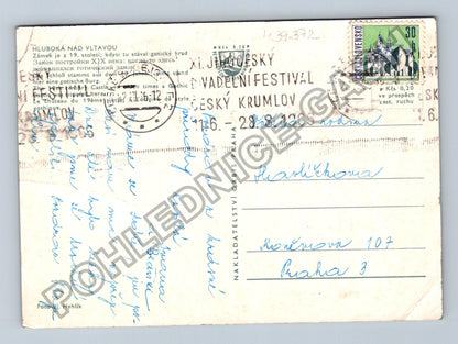 Pohlednice Hluboká nad Vltavou zámek 1966 (M39372)