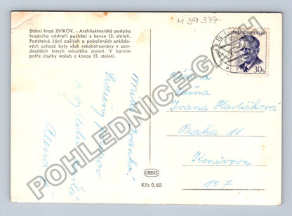 Pohlednice Hrad Zvíkov nádvoří (M39377)