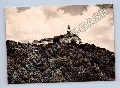 Pohlednice Náchod Státní zámek celkový pohled od západu 1958 (M39378)