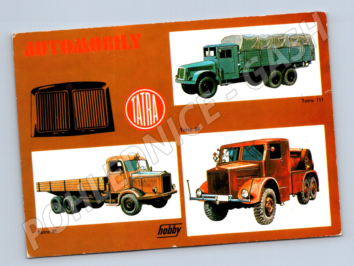 Pohlednice Tatra – historická nákladní auta (M3938)