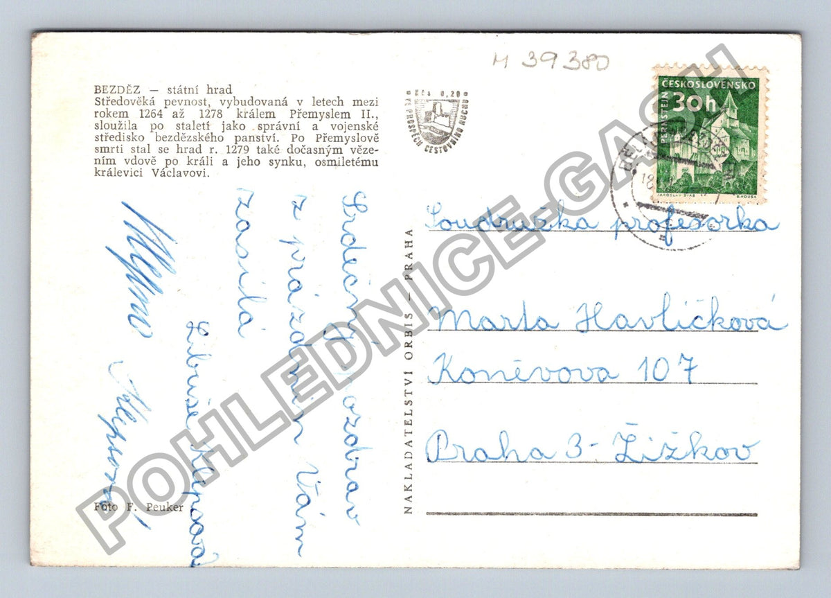 Pohlednice Bezděz hrad (M39380)