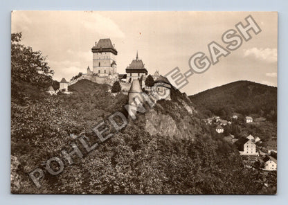 Pohlednice Karlštejn hrad Československo (M39383)
