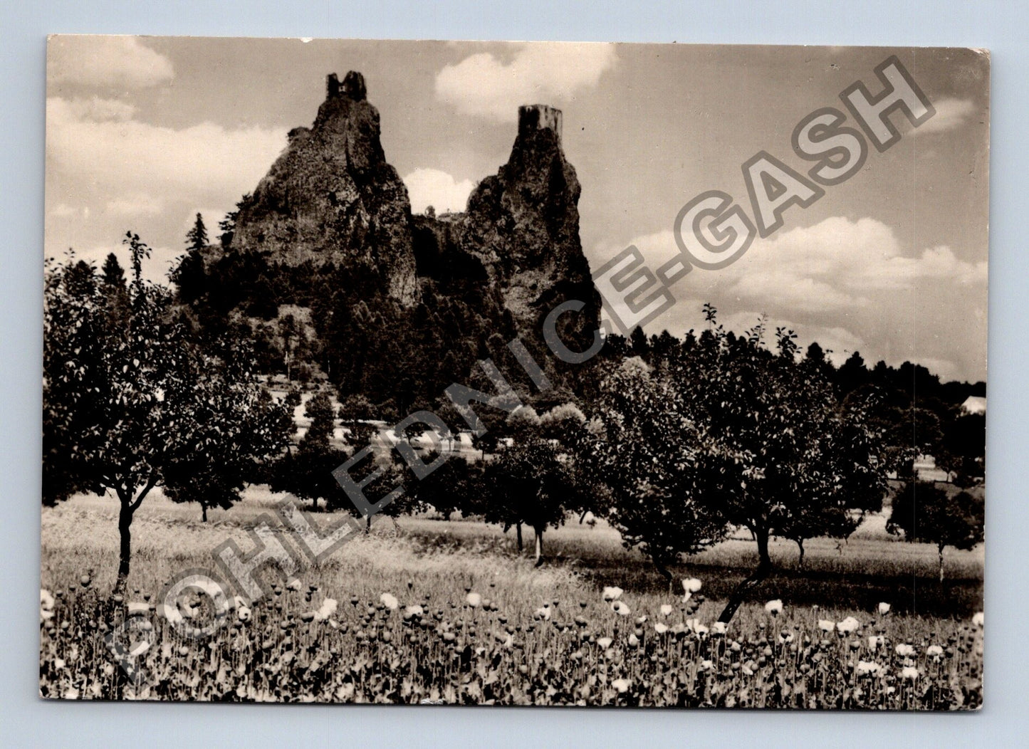 Pohlednice Trosky Český ráj celkový pohled od jihu (M39406)
