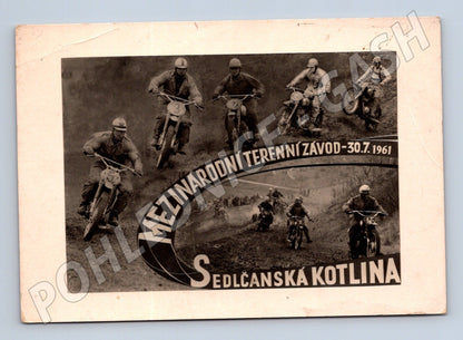 Pohlednice Sedlčanská kotlina – motocyklový závod (M3941)