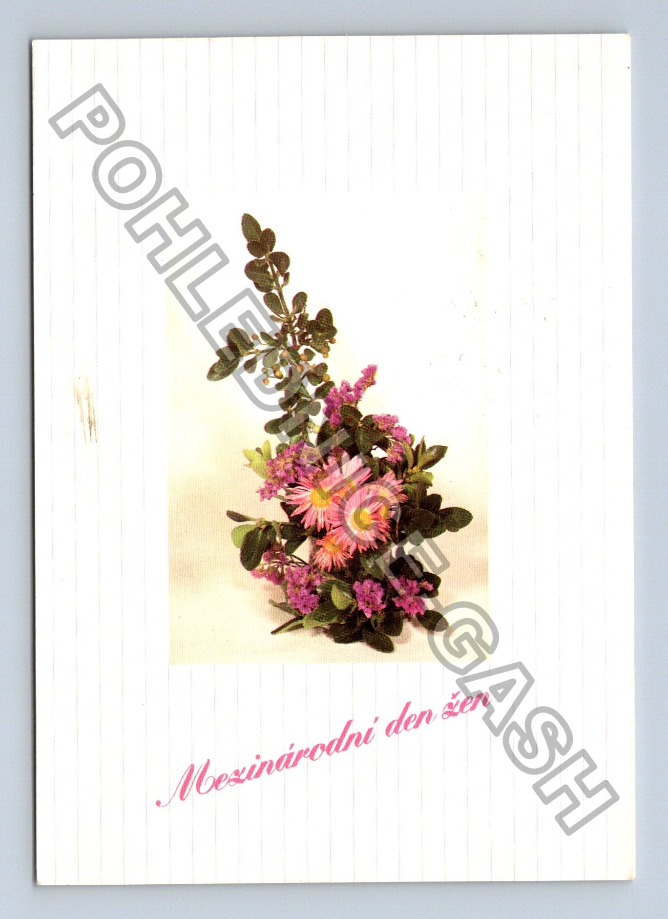 Pohlednice Mezinárodní den žen květiny (M39428)