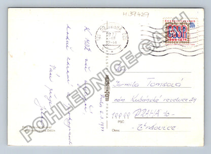 Pohlednice Konvalinky a narcisy kytice mdž 1977 (M39429)
