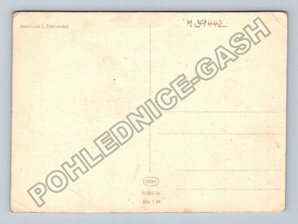 Pohlednice Srdcečné přání kytice ve váze (M39442)