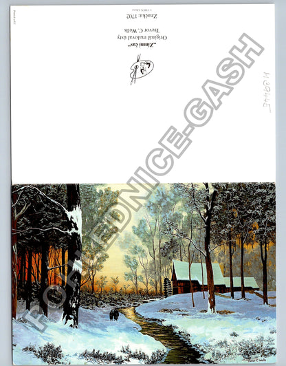Pohlednice Zimní čas malba Trevor C. Wells (M39445)