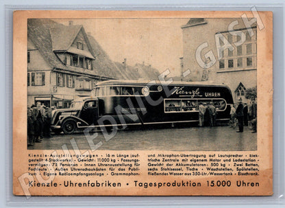 Pohlednice výstavní vůz Kienzle Uhren – doprava (M3945)