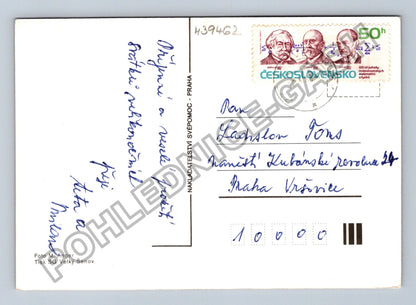 Pohlednice Veselé velikonoce zátiší s kraslicemi a narcisy (M39462)