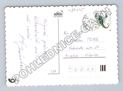 Pohlednice Veselé Velikonoce motiv s vajíčky a džbánem (M39475)
